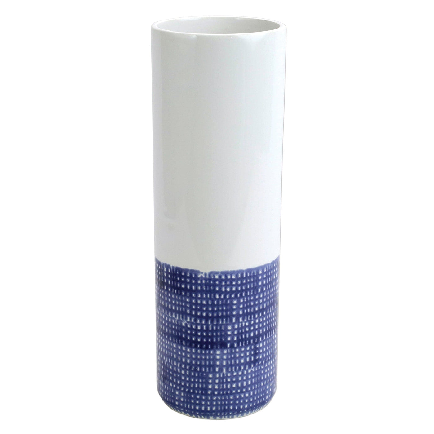 Santorini Geo Tall Vase Blue