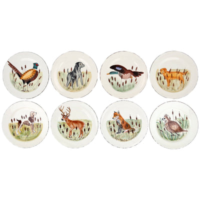 Wildlife Assorted Dinner Plates - Set of 8