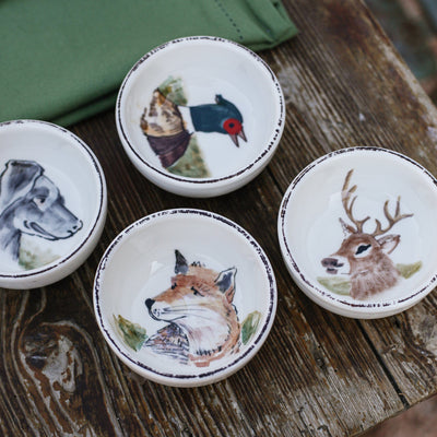 Wildlife Assorted Condiment Bowls - Set of 8