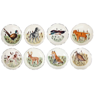 Wildlife Assorted Pasta Bowls - Set of 8