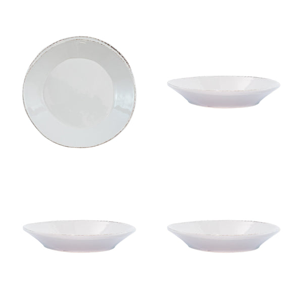 Lastra Light Gray Pasta Bowl - Set of 4