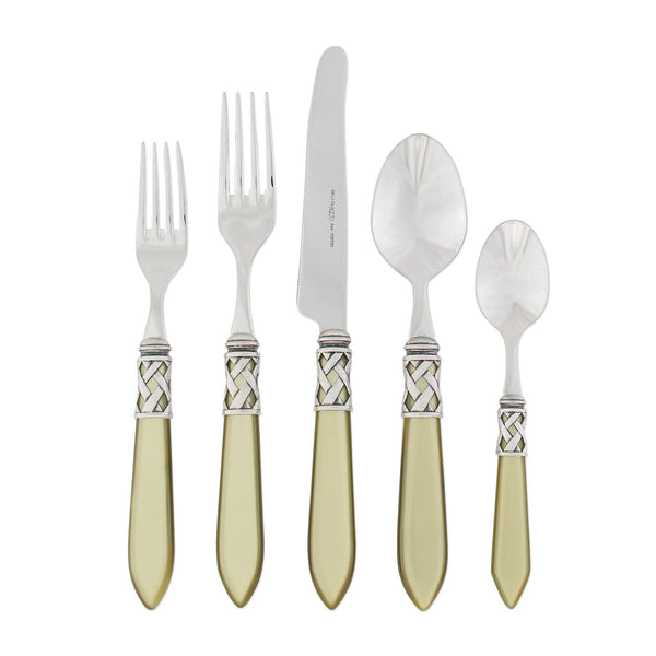 Aladdin Chartreuse Antique Five-piece Place Setting by VIETRI