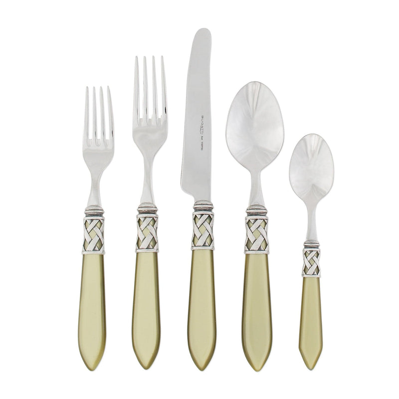 Aladdin Chartreuse Antique Five-piece Place Setting by VIETRI