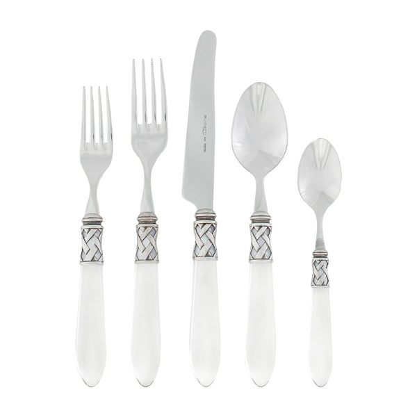 Aladdin Antique Clear Five-piece Place Setting by VIETRI