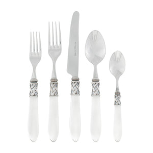 Aladdin Antique Clear Five-piece Place Setting by VIETRI