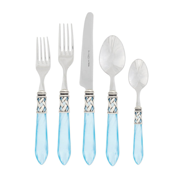 Aladdin Light Blue Antique Five-piece Place Setting by VIETRI