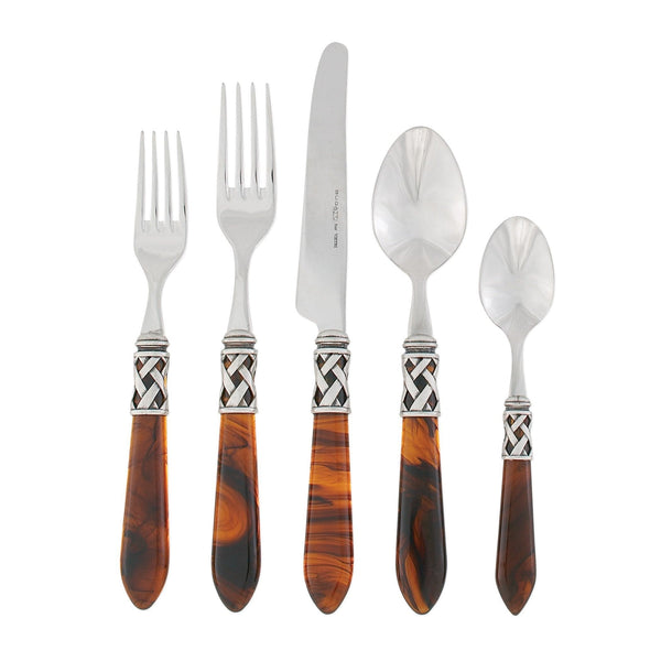 Aladdin Antique Tortoiseshell Five-piece Place Setting by VIETRI