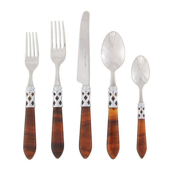 Aladdin Brilliant Tortoiseshell Five-piece Place Setting by VIETRI