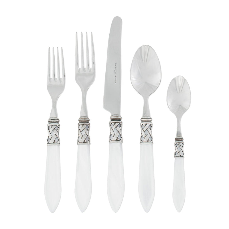 Aladdin Antique White Five-piece Place Setting by VIETRI