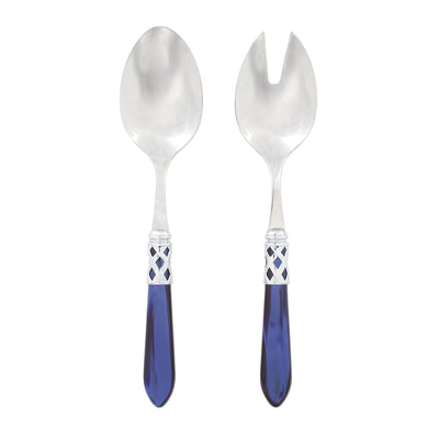 Aladdin Brilliant Blue Salad Server Set by VIETRI