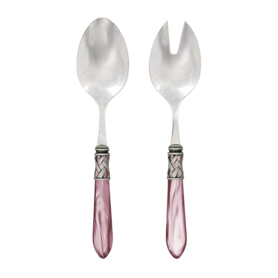 Aladdin Antique Lilac Salad Server Set by VIETRI