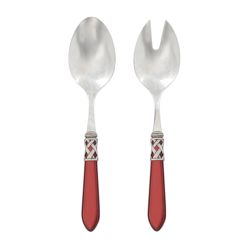 Aladdin Antique Red Salad Server Set by VIETRI