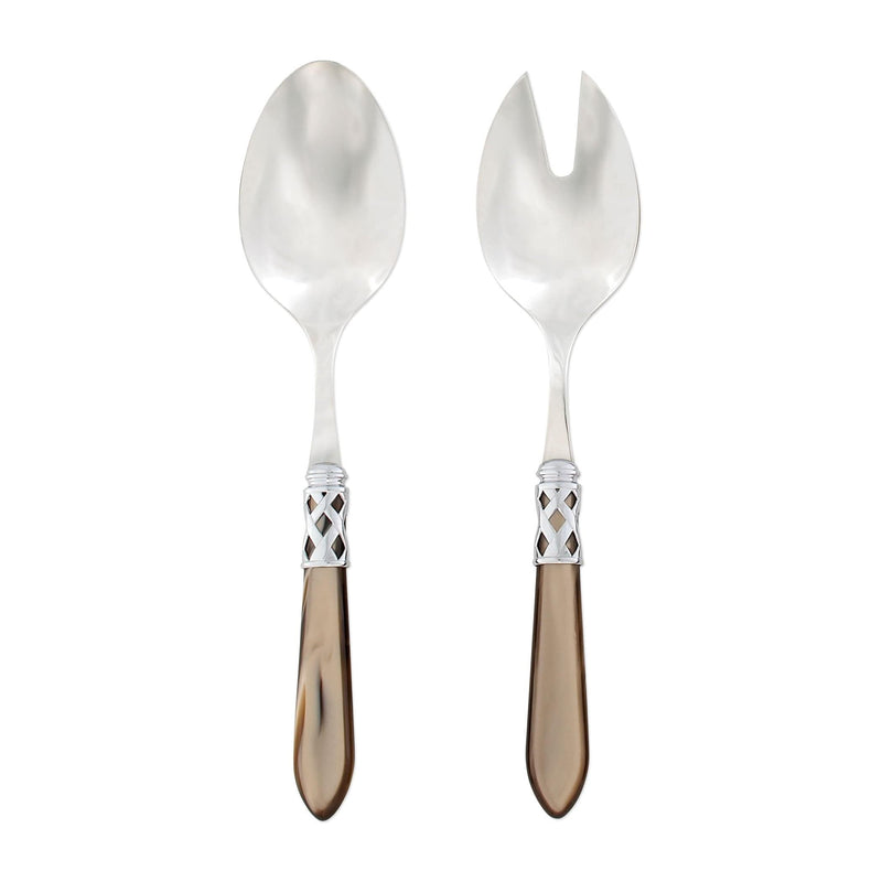 Aladdin Brilliant Taupe Salad Server Set by VIETRI