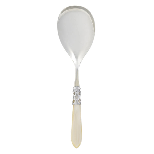 Aladdin Brilliant Ivory Serving Spoon by VIETRI