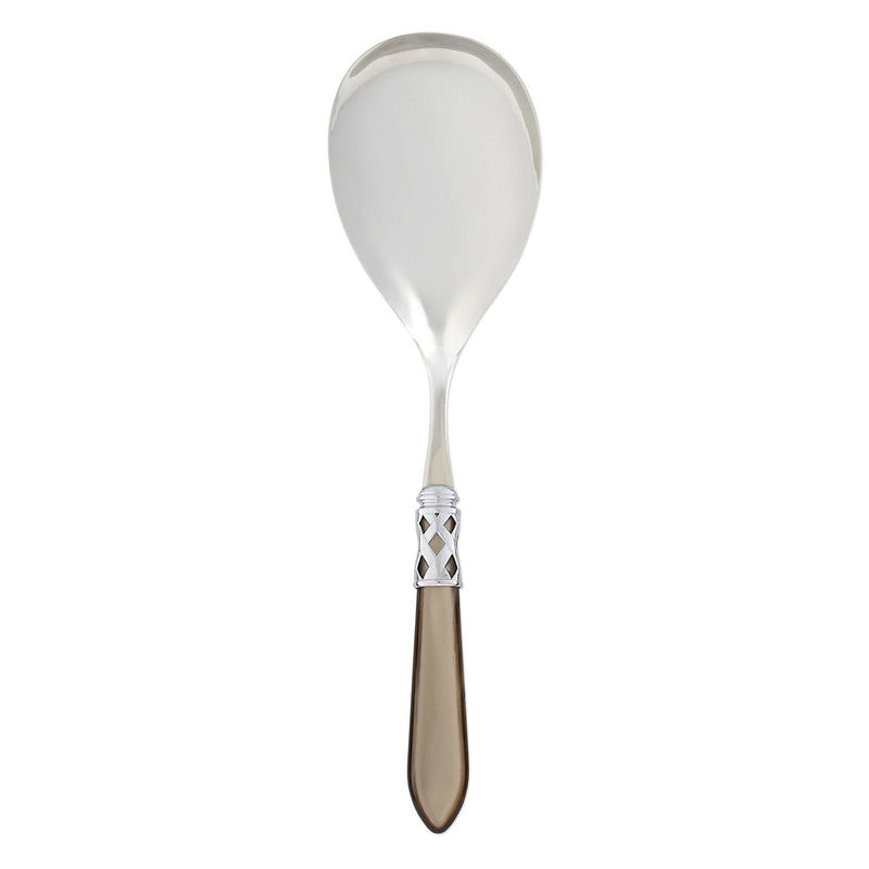 Aladdin Brilliant Taupe Serving Spoon by VIETRI