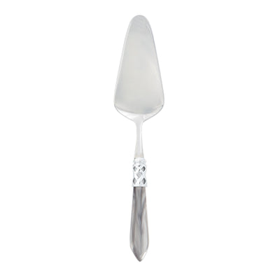 Aladdin Brilliant Light Gray Pastry Server by VIETRI