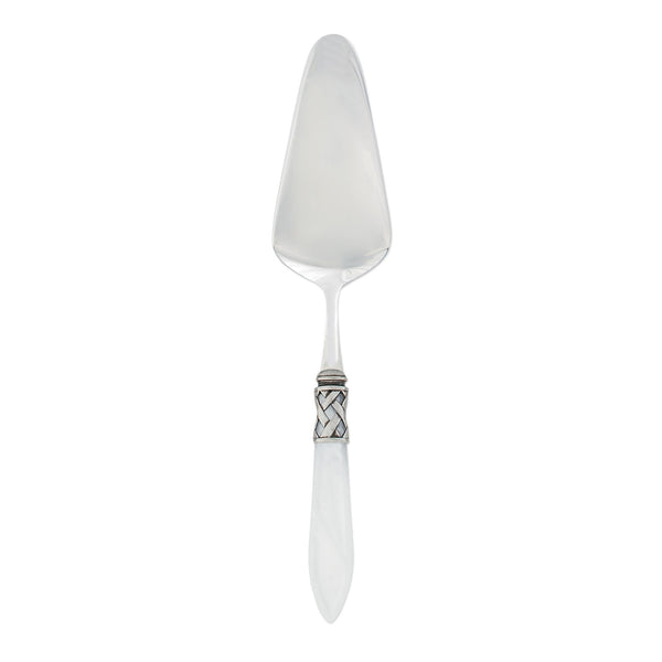 Aladdin Antique White Pastry Server by VIETRI