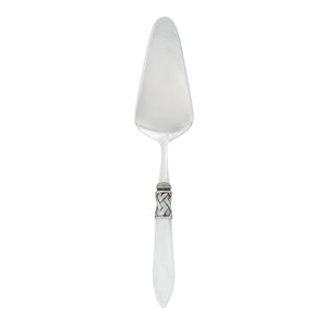 Aladdin Antique White Pastry Server by VIETRI