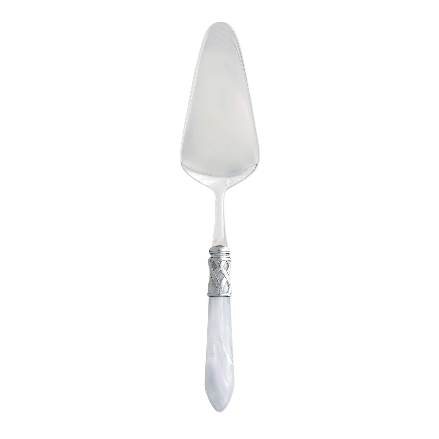 Aladdin Brilliant White Pastry Server by VIETRI