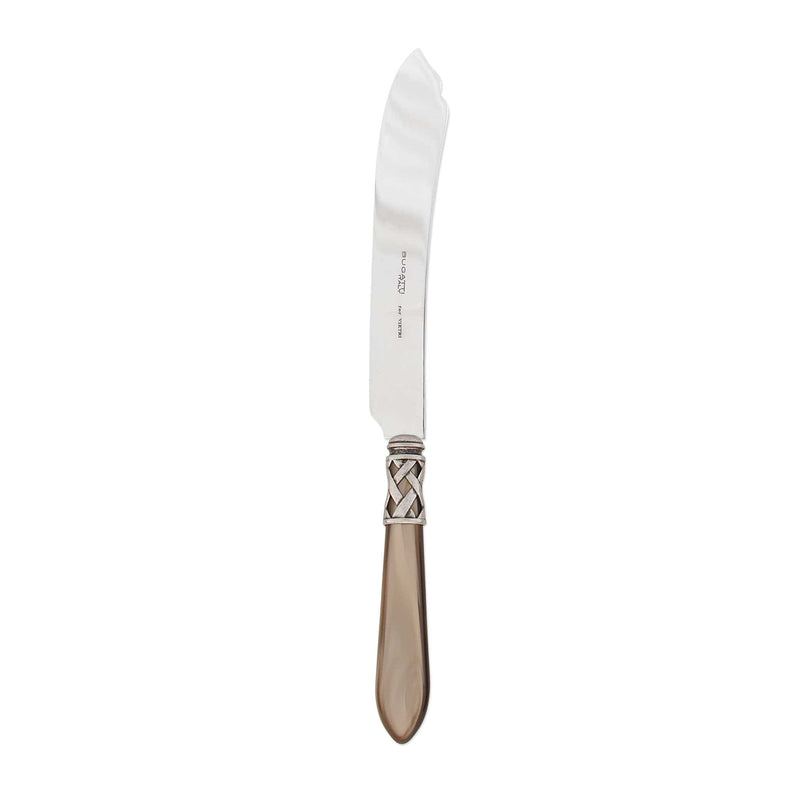 Aladdin Antique Taupe Cake Knife by VIETRI