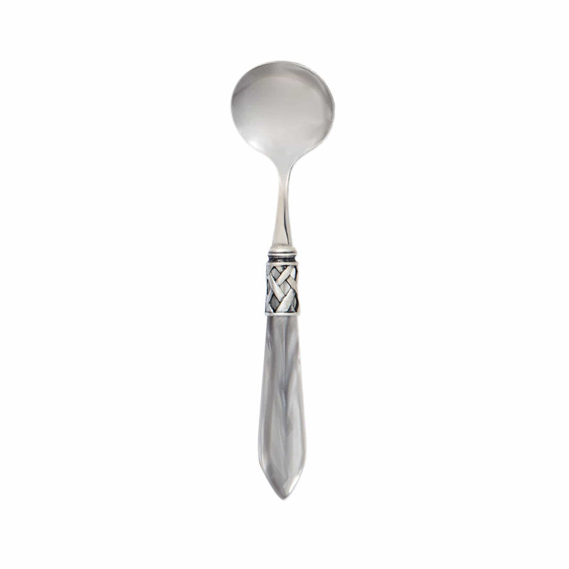 Aladdin Antique Light Gray Sauce Ladle by VIETRI