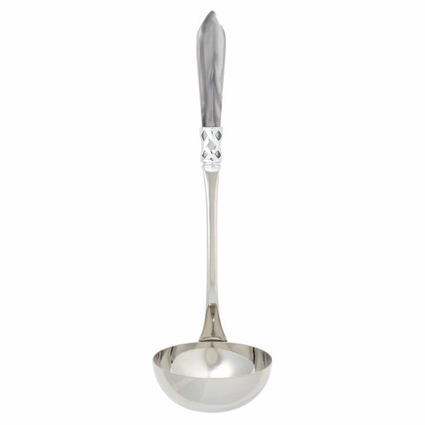 Aladdin Brilliant Light Gray Soup Ladle by VIETRI