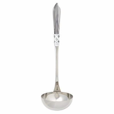 Aladdin Brilliant Light Gray Soup Ladle by VIETRI