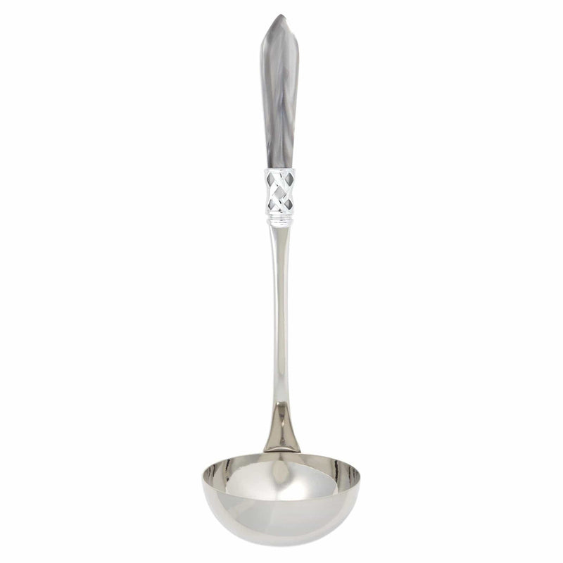 Aladdin Brilliant Light Gray Soup Ladle by VIETRI