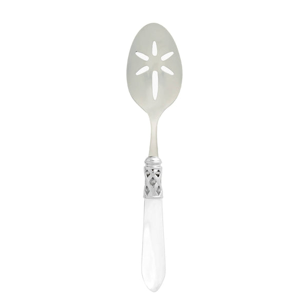 Aladdin Brilliant Clear Slotted Serving Spoon by VIETRI