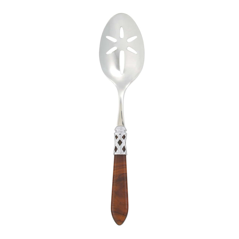 Aladdin Antique Toirtoiseshell Slotted Serving Spoon by VIETRI