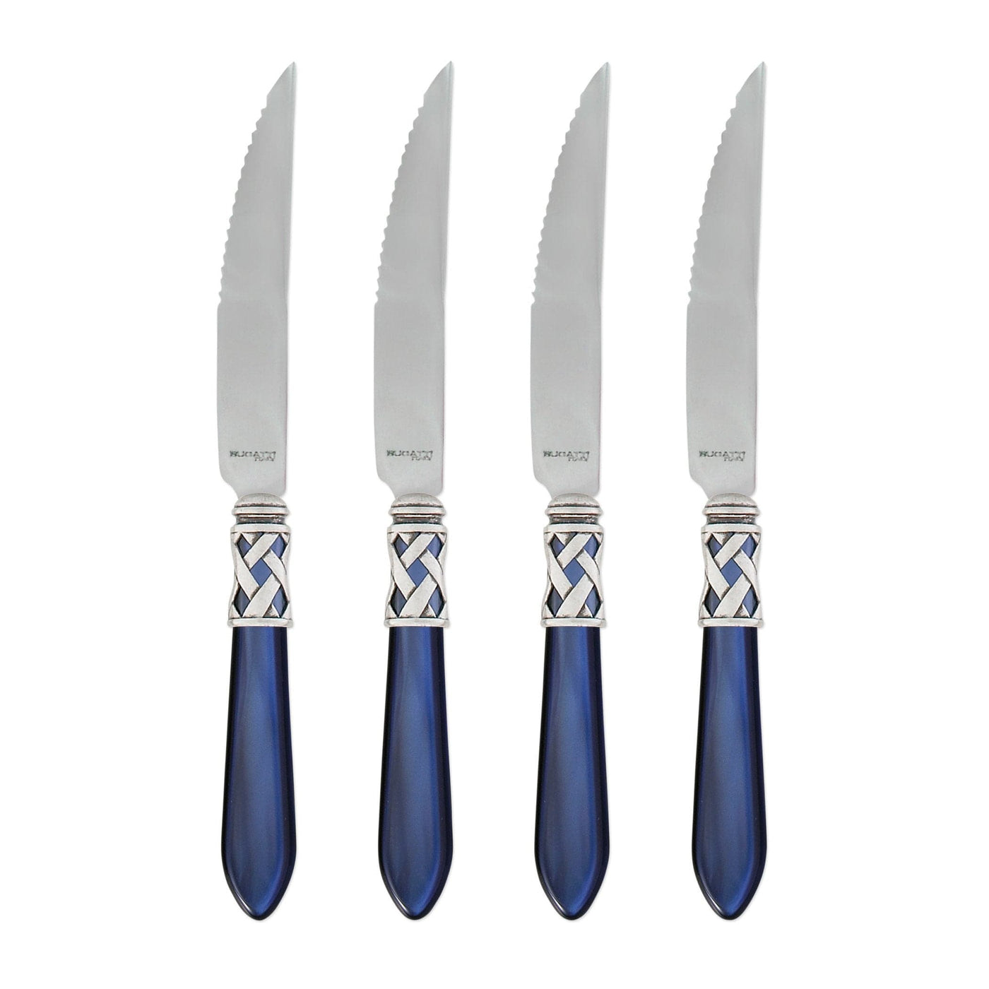 Aladdin Antique Blue Steak Knives by VIETRI