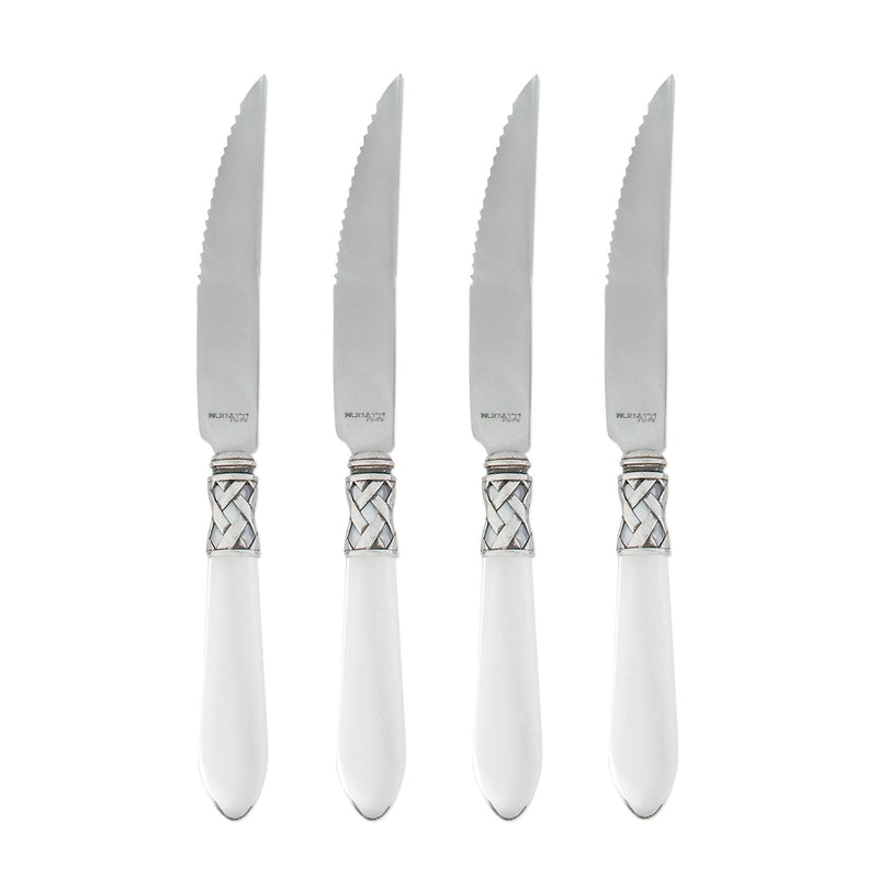 Aladdin Antique Clear Steak Knives by VIETRI