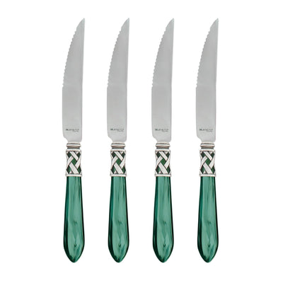 Aladdin Antique Green Steak Knives by VIETRI