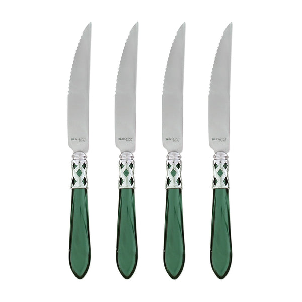 Aladdin Brilliant Green Steak Knives by VIETRI