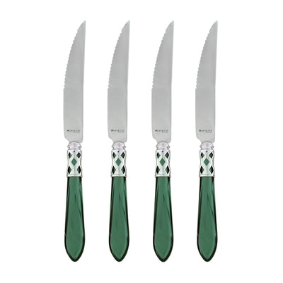 Aladdin Brilliant Green Steak Knives by VIETRI