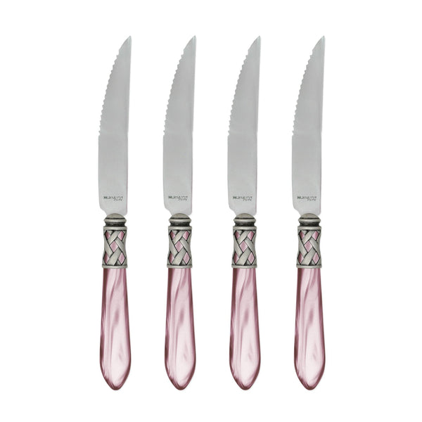 Aladdin Antique Lilac Steak Knives by VIETRI