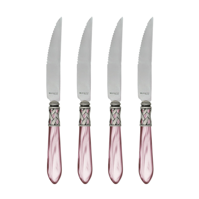 Aladdin Antique Lilac Steak Knives by VIETRI