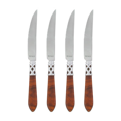 Aladdin Brilliant Tortoiseshell Steak Knives by VIETRI