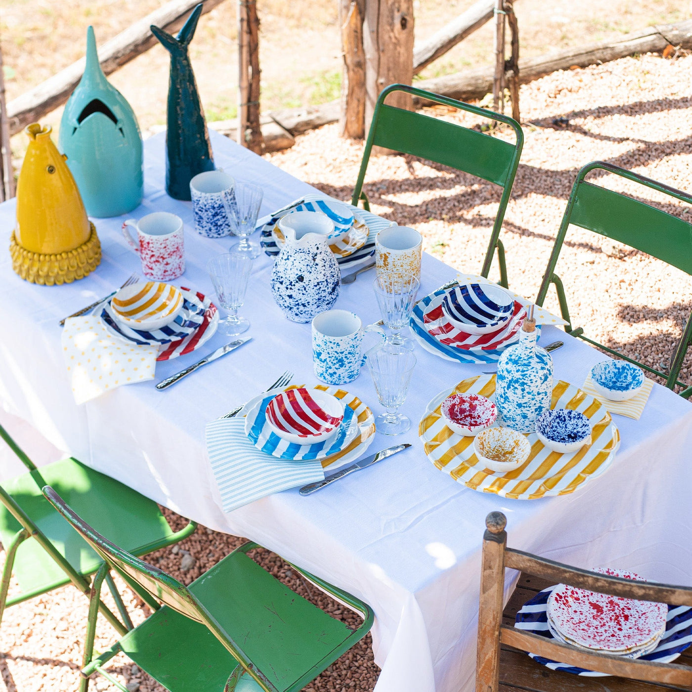 Amalfitana Stripe Dinner Plate