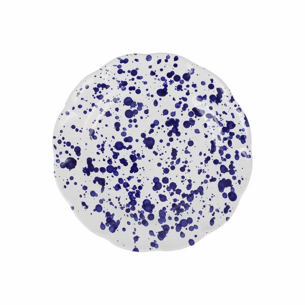 Amalfitana Cobalt Splatter Salad Plate