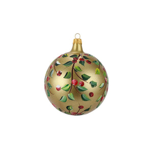 Cranberry Glass Ornament