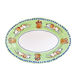 Campagna Cane Oval Platter