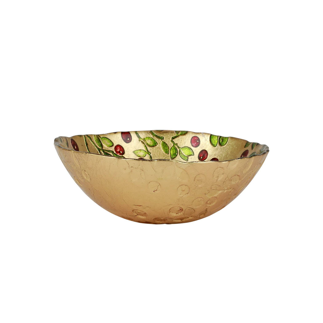 Cranberry Glass Cereal Bowl