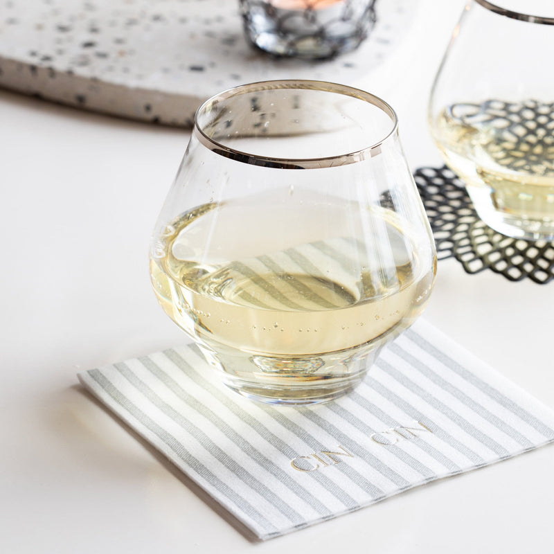 Contessa Platinum Stemless Wine Glass