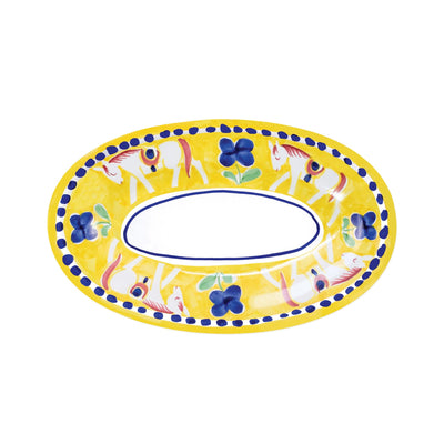 Campagna Cavallo Small Oval Tray by VIETRI