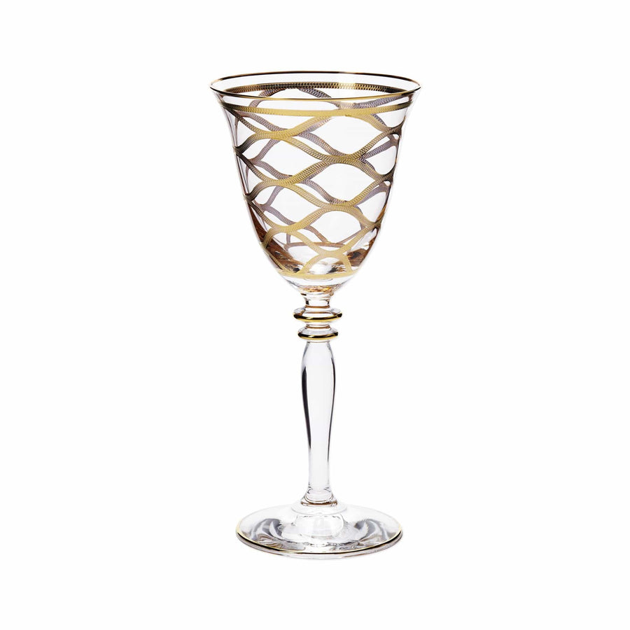 Elegante Net Wine Glasses by VIETRI