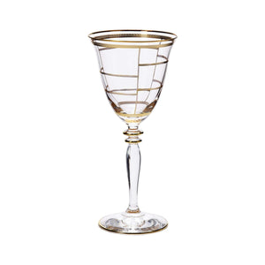 Elegante Grid Wine Glasses by VIETRI