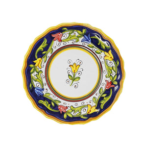 Floral Blue Salad Plate by VIETRI