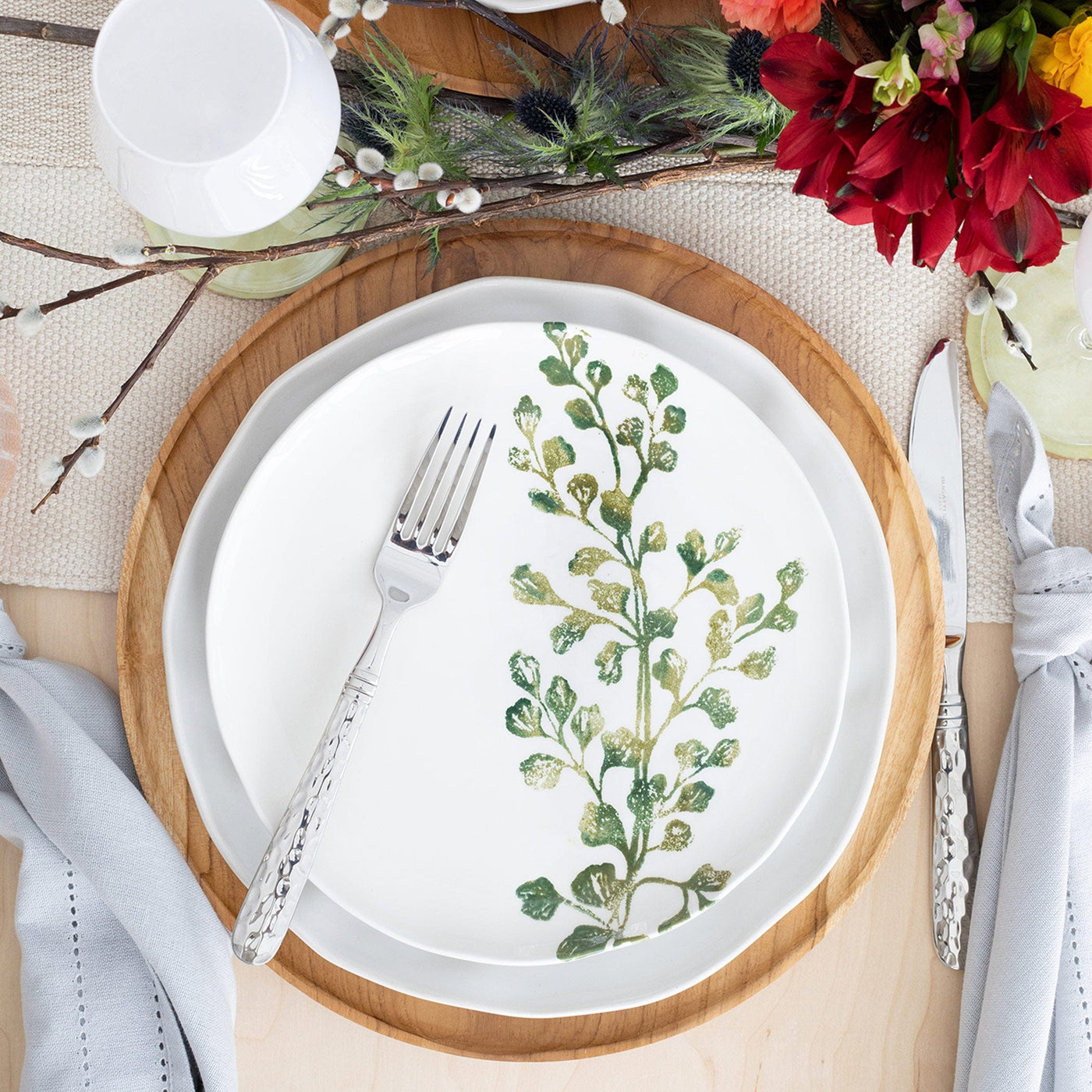 Fauna Fern Salad Plate