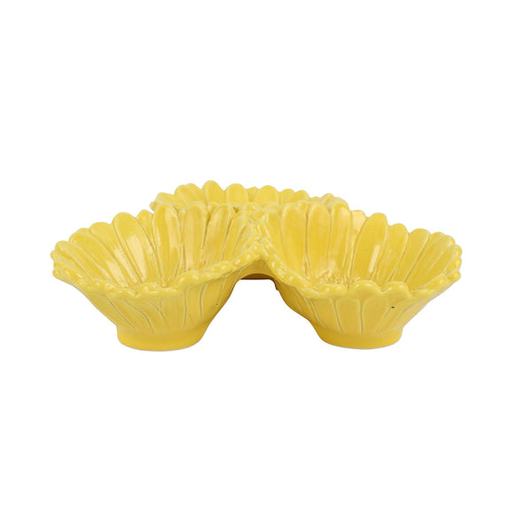 Fiori di Campo Yellow Daisy Three-Part Server